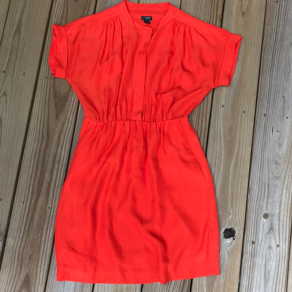 J.Crew Factory neon orange dress - S